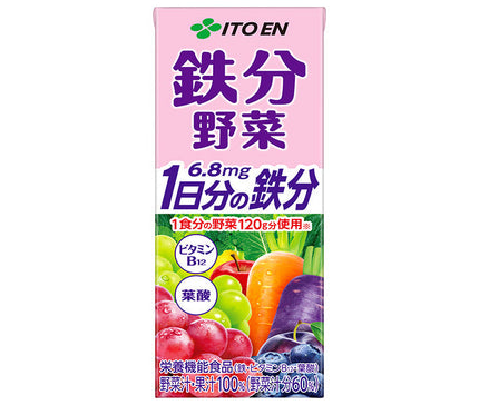 Itoen Iron Légumes 200 ml paquet papier x 24 pièces 