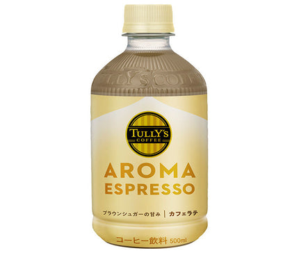 Itoen Tully's Aroma Espresso Cafe Latte Bouteille PET de 500 ml x 24 pièces 