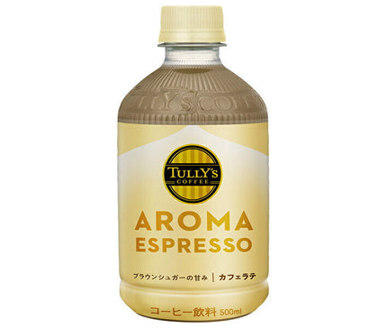 Itoen Tully's Aroma Espresso Cafe Latte Bouteille PET de 500 ml x 24 pièces 