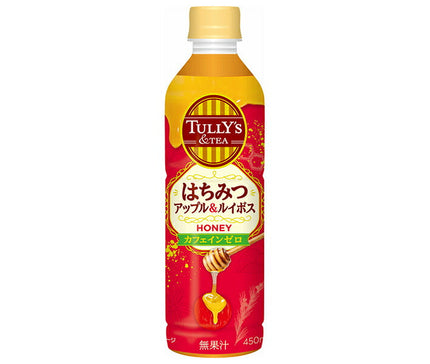 伊藤園 TULLY'S&TEA(タリーズティー) はちみつアップル&ルイボス 450mlペットボトル×24本入