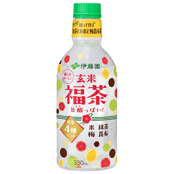 [12/25 ~ 5% de réduction sur tous les produits !!] ITO EN Powder In Genmai Fukucha Bouteille en plastique de 330 ml x 24 pièces