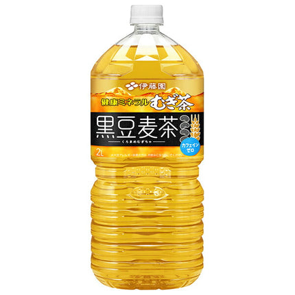 Thé d'orge minéral sain Itoen Thé d'orge aux haricots noirs Bouteille PET de 2 L x 6 bouteilles 