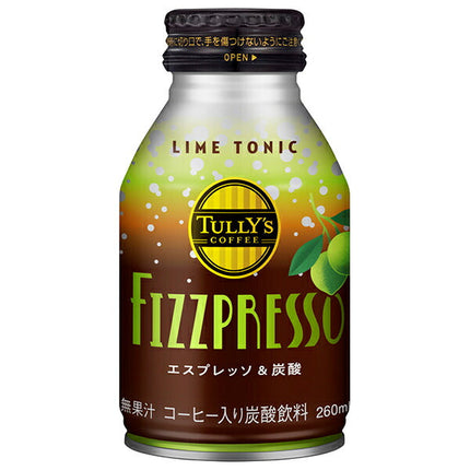 Itoen Tully's Coffee Fizzpresso LIME TONIC 260ml Bottle Can x 24 