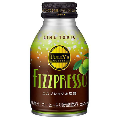 Itoen Tully's Coffee Fizzpresso LIME TONIC 260ml Bottle Can x 24 