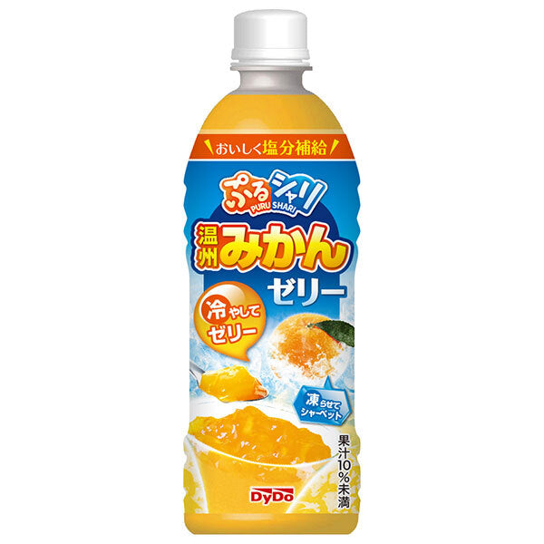 ダイドー ぷるシャリ 温州みかんゼリー 490mlペットボトル×24本入【日本出荷】