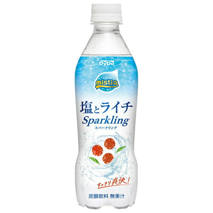 DyDo Heatstroke Prevention Mystio Salt and Lychee Sparkling 410ml PET bottle x 24 pieces [Shipped in Japan]