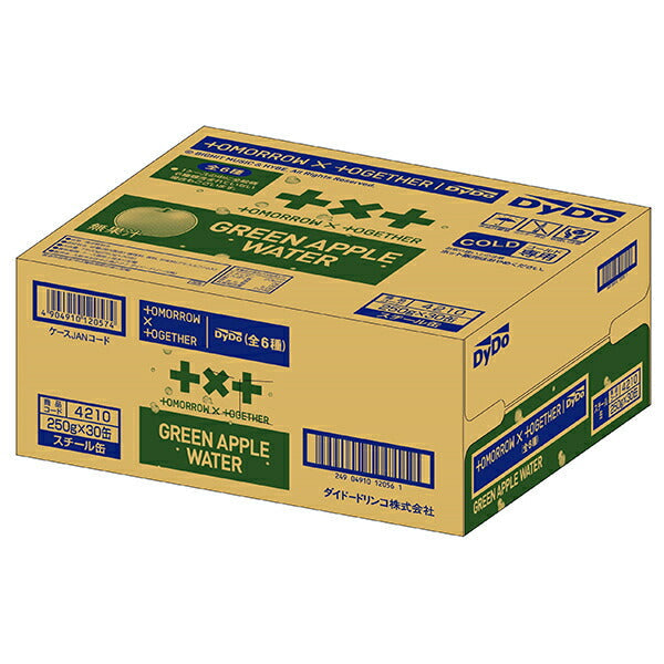 DyDo TOMORROW×TOGETHER Green Apple Water 250g can x 30 pieces [Shipped in Japan]