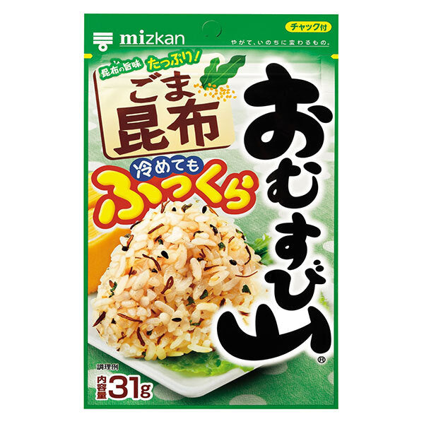 Mitsukan Omusubiyama Sesame Konbu Ziplock Bag Type 31g x 10 Bags 