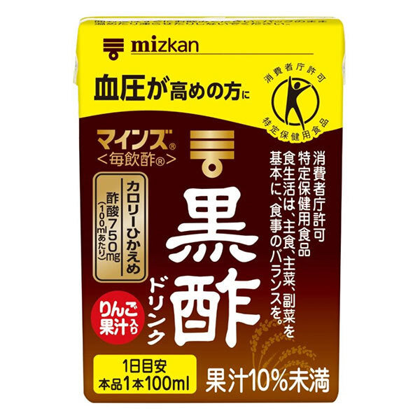 Mizkan Mines (vinaigre de tous les jours) boisson au vinaigre noir paquet de 100 ml x 15 pièces 