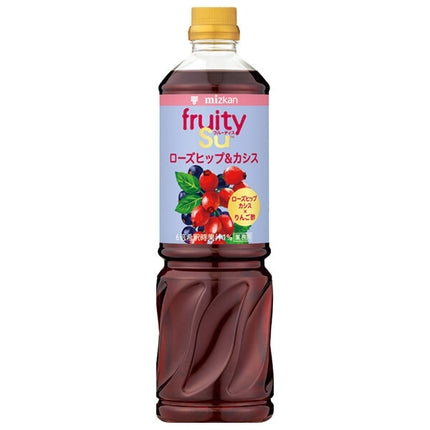 Mitsukan Commercial Fruitis Apple Cider Vinegar Rosehip & Cassis 1000ml PET bottles x 8 bottles [Shipped in Japan]