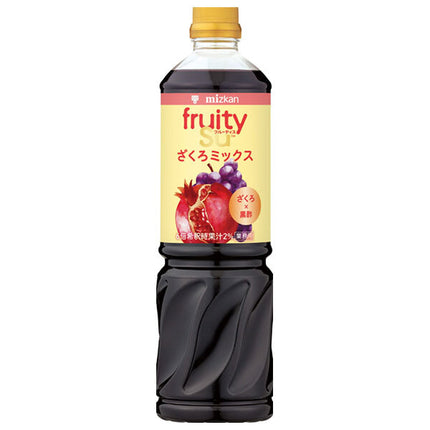 Mitsukan Commercial Fruitis Black Vinegar Pomegranate Mix 1000ml PET bottles x 8 bottles [Shipped in Japan]