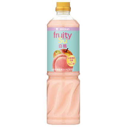 Mitsukan Commercial Fruitis Apple Vinegar White Peach Mix 1000ml PET bottles x 8 bottles [Shipped in Japan]