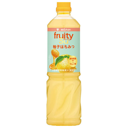 Mitsukan Commercial Fruitis Apple Vinegar Yuzu Honey 1000ml PET bottles x 8 bottles [Shipped in Japan]