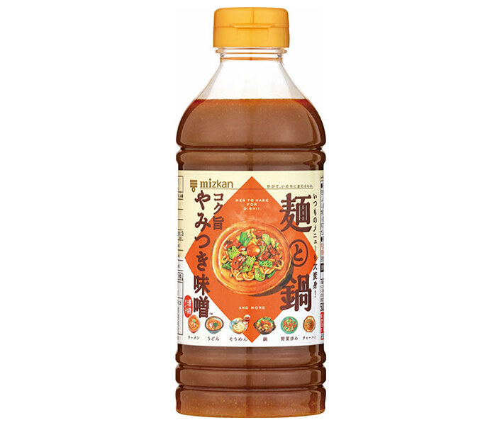 Mitsukan Daisuki Dashi Noodle and Hotpot Rich and Addictive Miso 500ml PET Bottle x 12 Bottles 