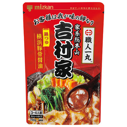 Mitsukan Iekei Headquarters Supervised by the Yoshimura Family Yokohama Tonkotsu Soy Sauce Hotpot Tsuyu 750g x 12 bags [Shipped in Japan]
