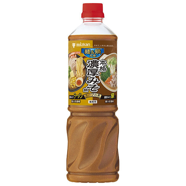 ミツカン 麺&鍋大陸 本格濃厚みそ鍋 スープの素 1140g×8本入【日本出荷】