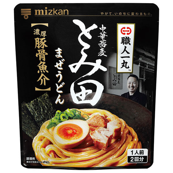 Mitsukan Shokunin Ichimaru Chinese Noodles Tomita Maze Udon Rich Pork Bone Seafood (28g x 2 bags) x 12 bags 
