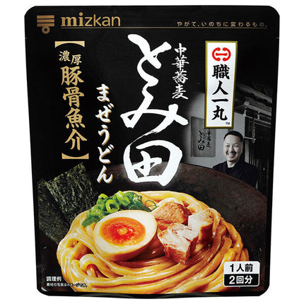 Mitsukan Shokunin Ichimaru Chinese Noodles Tomita Maze Udon Rich Pork Bone Seafood (28g x 2 bags) x 12 bags 