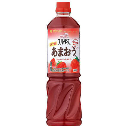 Mitsukan Commercial Fruitis Amaou Apple Cider Vinegar (6x Concentrated Type) 1000ml PET Bottle x 8 Bottles 