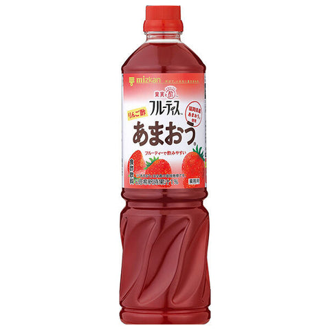 Vinaigre de cidre de pomme Mitsukan Commercial Fruitis Amaou (type concentré 6x) Bouteille PET de 1000 ml x 8 bouteilles 