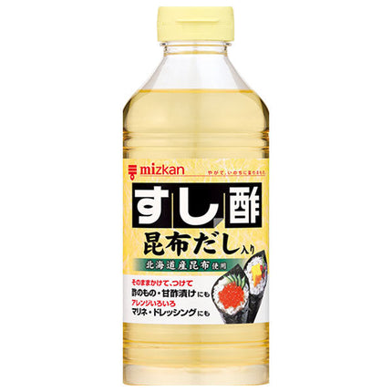 Mitsukan Sushi Vinegar with Kombu Stock 500ml Plastic Bottle x 12 