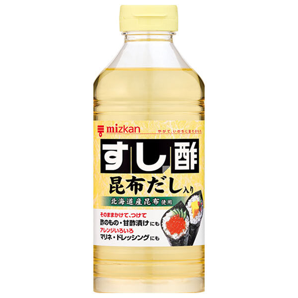 Mitsukan Sushi Vinegar with Kelp Dashi 500ml plastic bottles x 12 bottles [shipped in Japan]