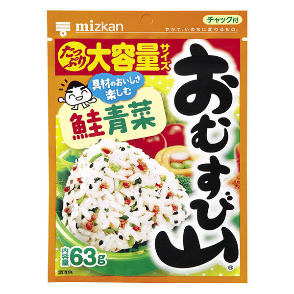 Mitsukan Omusubiyama Salmon and Greens Ziplock Bag Type 63g x 10 Bags 