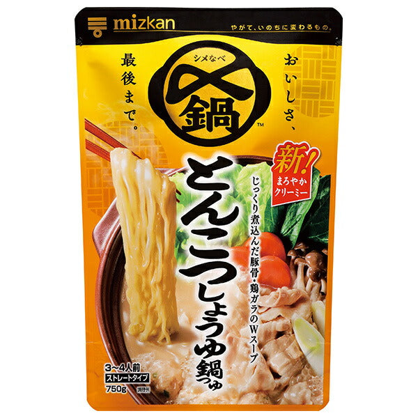 Mitsukan Délicieuse Sauce Soja Tonkotsu Nabe Tsuyu Straight 750g x 12 sachets 