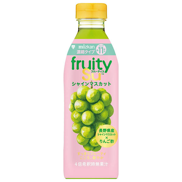 Mizkan Fruity Shine Muscat (concentrated) 500ml plastic bottles x 6 bottles [shipped in Japan]