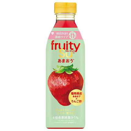 Mizkan Fruitis Amaou (concentrated) 500ml plastic bottles x 6 bottles [shipped in Japan]