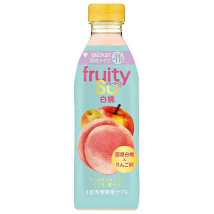 Mitsukan Fruitis White Peach (Concentrated) 500ml PET bottles x 6 bottles [Shipped in Japan]