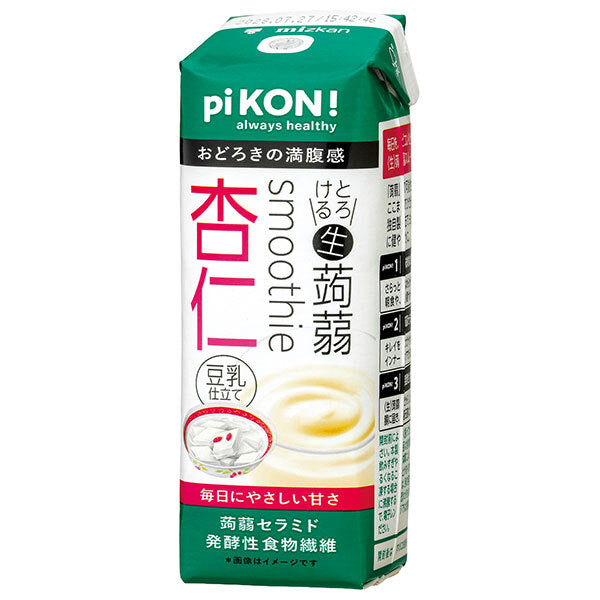 Mizkan pi KON! Creamy Konjac Almond Smoothie 225 ml x 12 [Ships from Japan]
