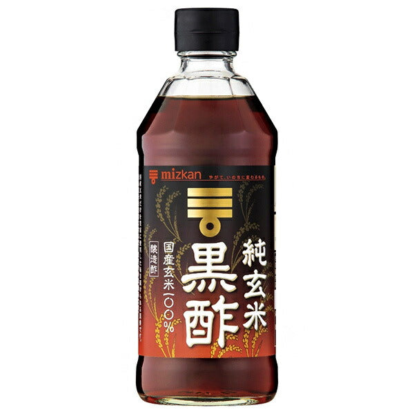 ミツカン 純玄米黒酢 500ml瓶×6本入【日本出荷】