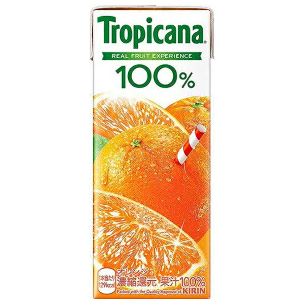 Kirin Tropicana 100% Orange 250ml paper pack x 24 pieces [Shipped in Japan]
