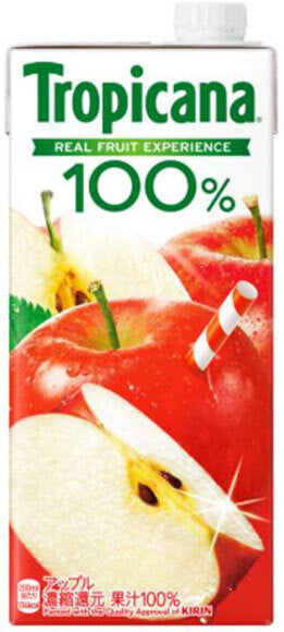 Kirin Tropicana 100% Apple 1000ml paper pack x 6 bottles [shipped in Japan]