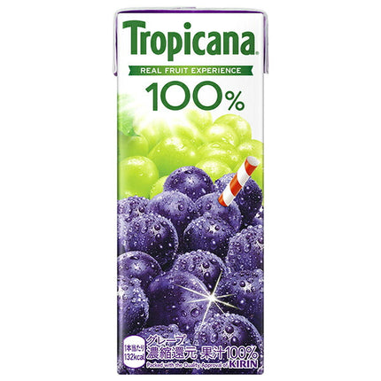 Kirin Tropicana 100% Grape 250ml paper pack x 24 bottles