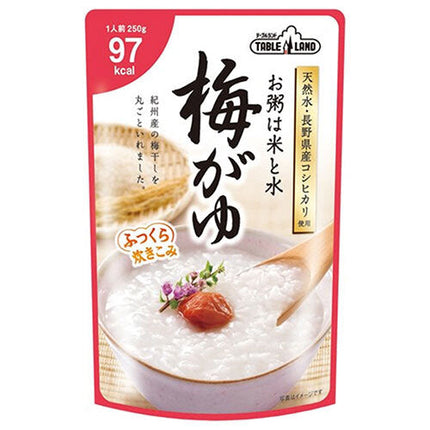 Maruzen Food Industry Tableland Plum Porridge 250g Pouch x 24 (12 x 2) Bags 
