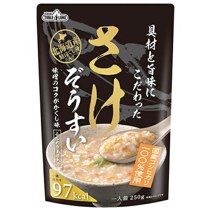 丸善食品工業 テーブルランド 具材と旨味にこだわったさけぞうすい 250gパウチ×24(12×2)袋入【日本出荷】