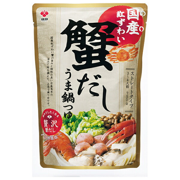 Morita (High Peace) Morita Domestic Beni Snow Crab Dashi Umanabe Tsuyu 750g pouch x 12 bags [Shipped in Japan]