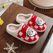 New Christmas Plaid Santa Claus Slippers Winter Indoor Non-slip Floor Bedroom Fuzzy House Shoes For Women Home Slipper