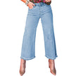 European And American Leisure Versatile High Waist Zipper Jeans