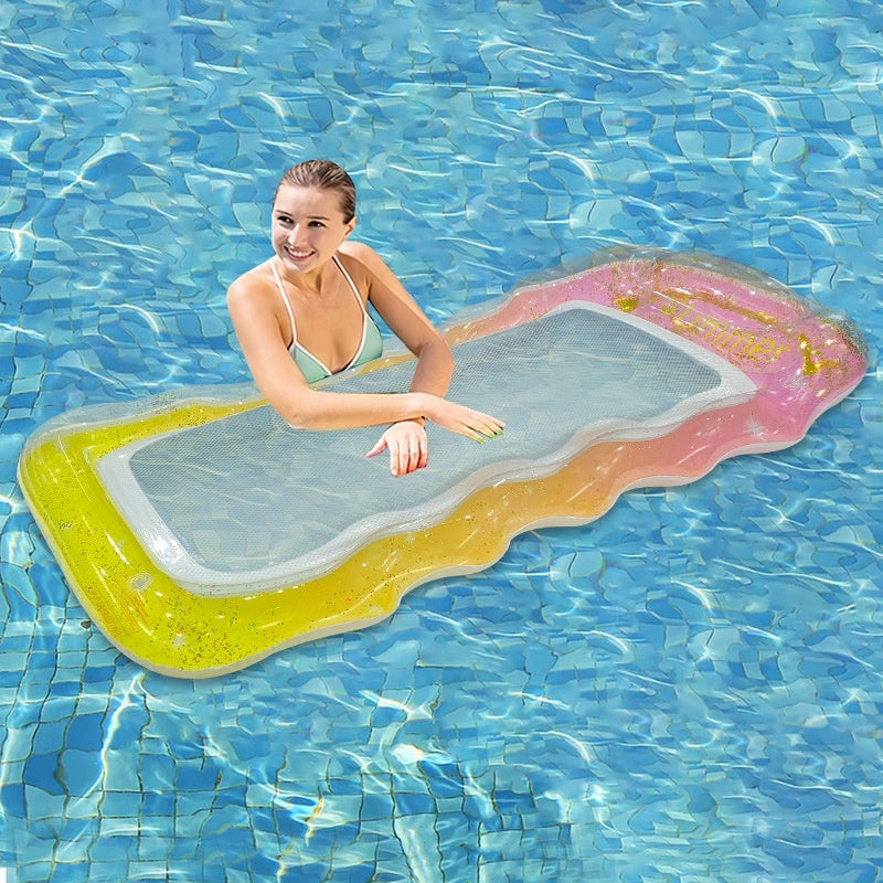 PVC Thick Sequins Wave Inflatable Floating Row