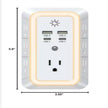 7-Outlet Power Bar with 4 USB Ports – IP67 Wall Socket Charger