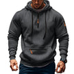 Mens Cargo Jackets – Loose Fit Polyester Utility Jacket with Long Sleeves