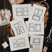 Baroque Fantasia Wooden Seal Set – Decorative Notebook Stamp Paintings (6 Designs)