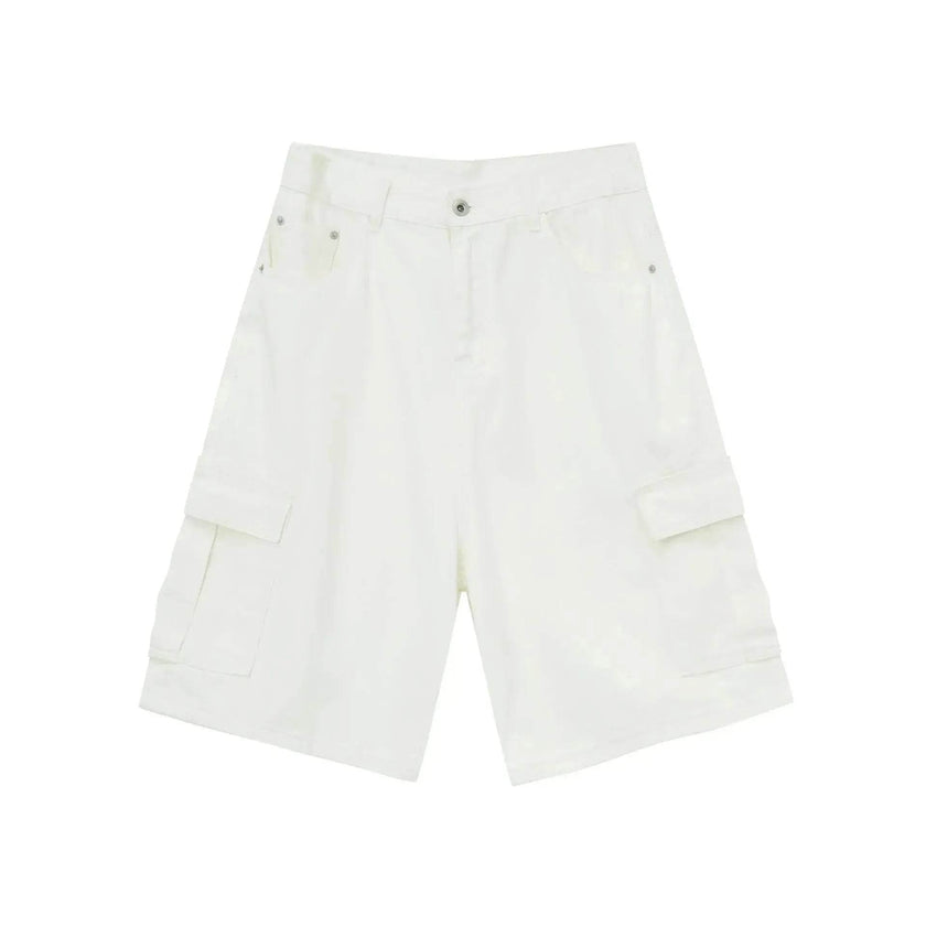 Men's Baggy Dad Shorts Jeans Denim Summer New Straight Wide-leg Workwear Denim Shorts  for Men Loose Leisure All-matching Shorts