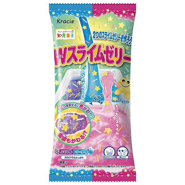 Kracie W Slime Jelly Fun Jelly Candy 21g x 10 Packs [Ships from Japan]