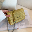 Luxury Women's Chain Embossed Square flap Shoulder Bag for women