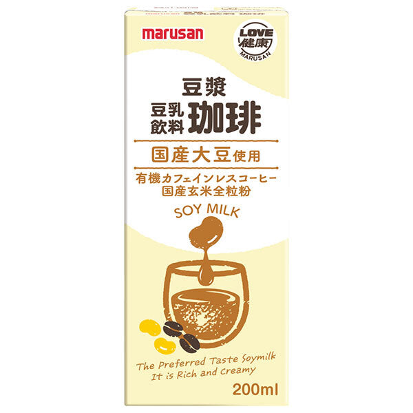 [11/25~ 10% off all products!!] Marusanai Soy Milk Drink Coffee Mamejan 200ml Paper Pack x 24