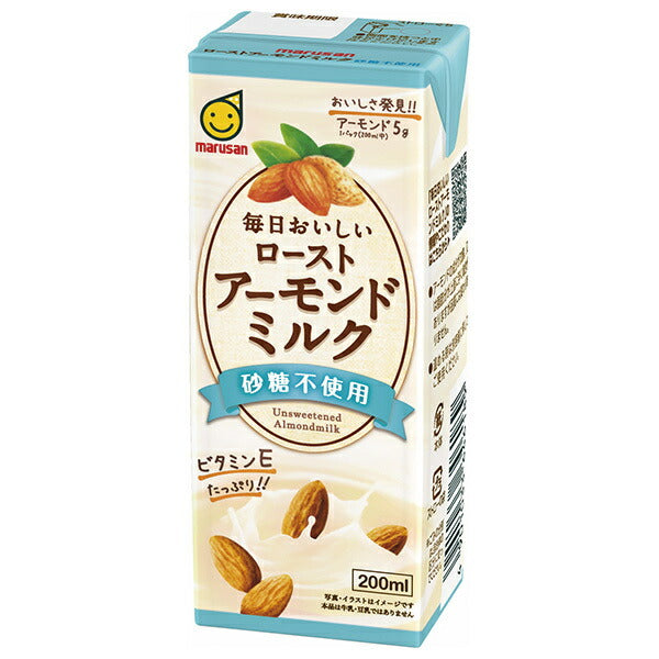 Marsan Eye Everyday Delicious Roasted Almond Milk Sugar Free 200ml Paper Pack x 24 bottles [Shipped in Japan]